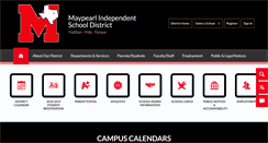 Desktop Screenshot of maypearlisd.org